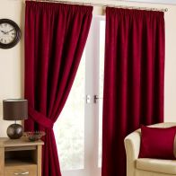 See more information about the Belvedere Black Out Curtains (45" Width x 54" Drop) - Cranberry